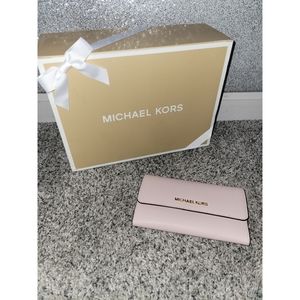 Michael Kors Pink Trifold Wallet